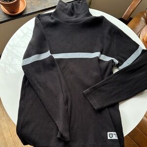 90s Black and Gray Men’s Turtleneck